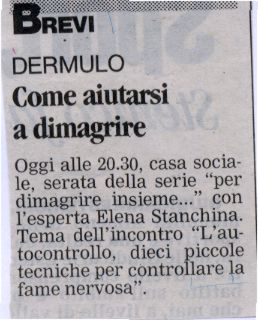 2006-12-05 00:00:00 - Come aiutarsi a dimagrire -  - Trentino
